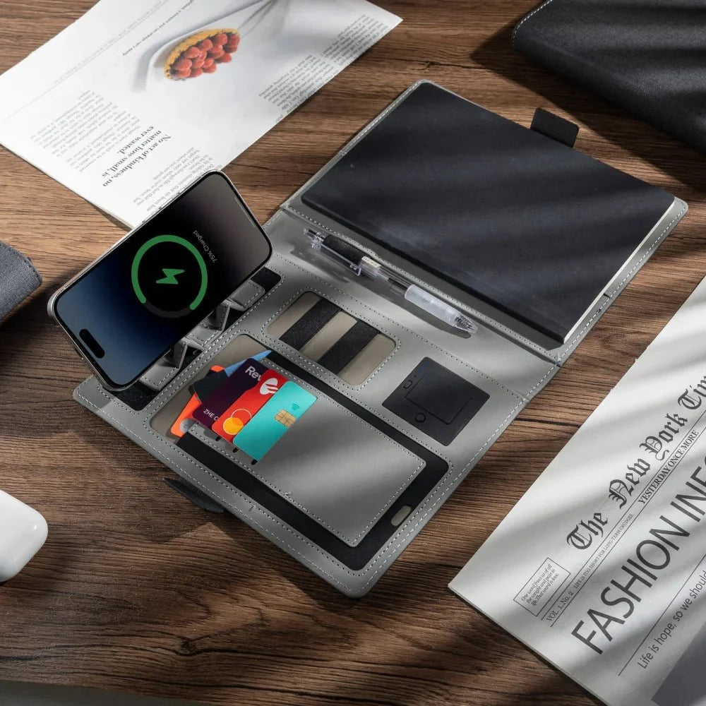 Notebook Portfolio Wireless Charging Refillable A5 Notepad