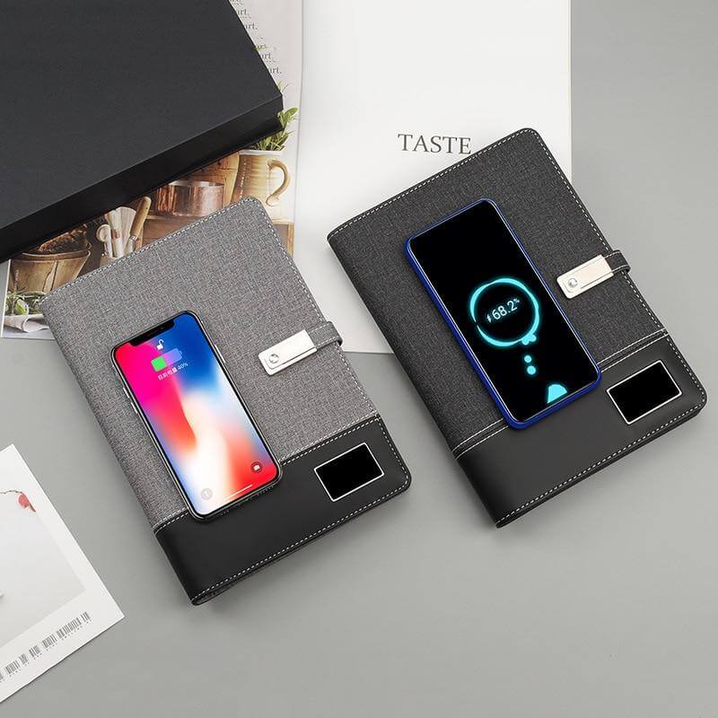 Notebook Wireless Charging Built-In Power Bank 16GB USB Drive