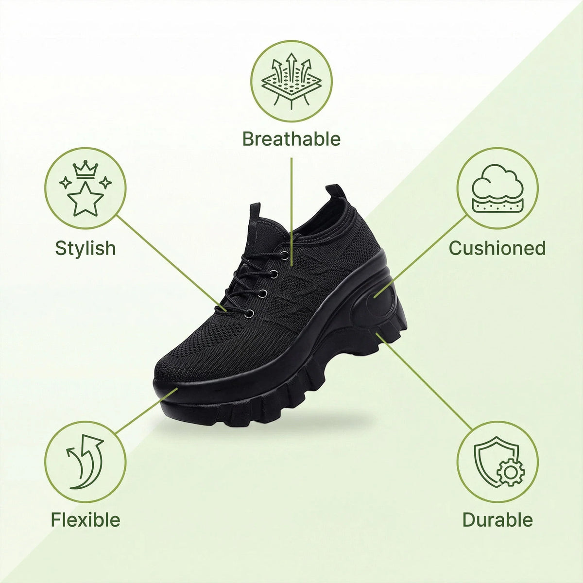 Nurse Slip-On Shoes Arch Support & Cushioned Insole