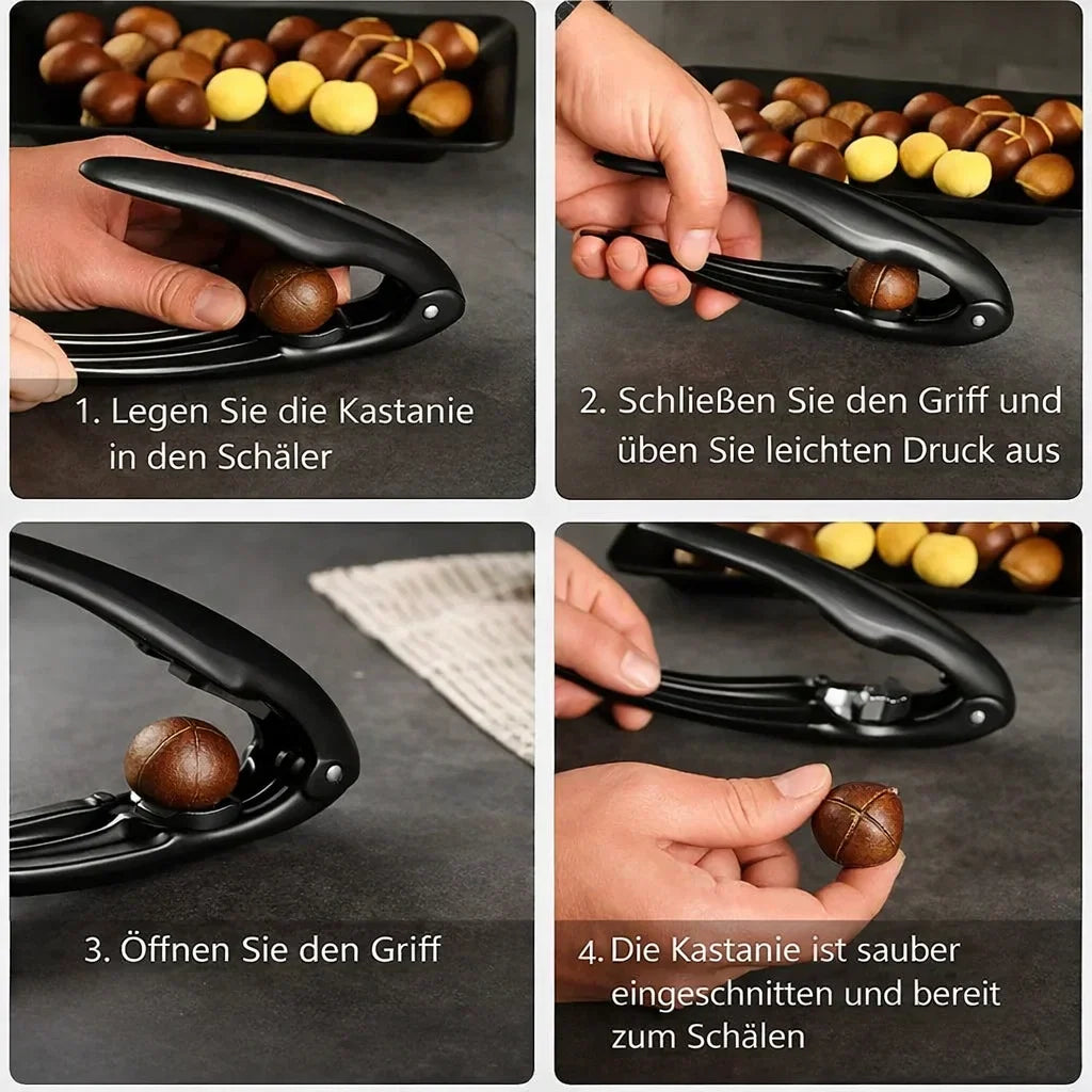Nutcracker Stainless Steel Non-Slip Cross Grip