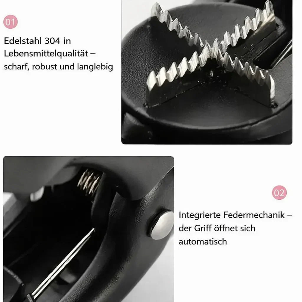 Nutcracker Stainless Steel Non-Slip Cross Grip