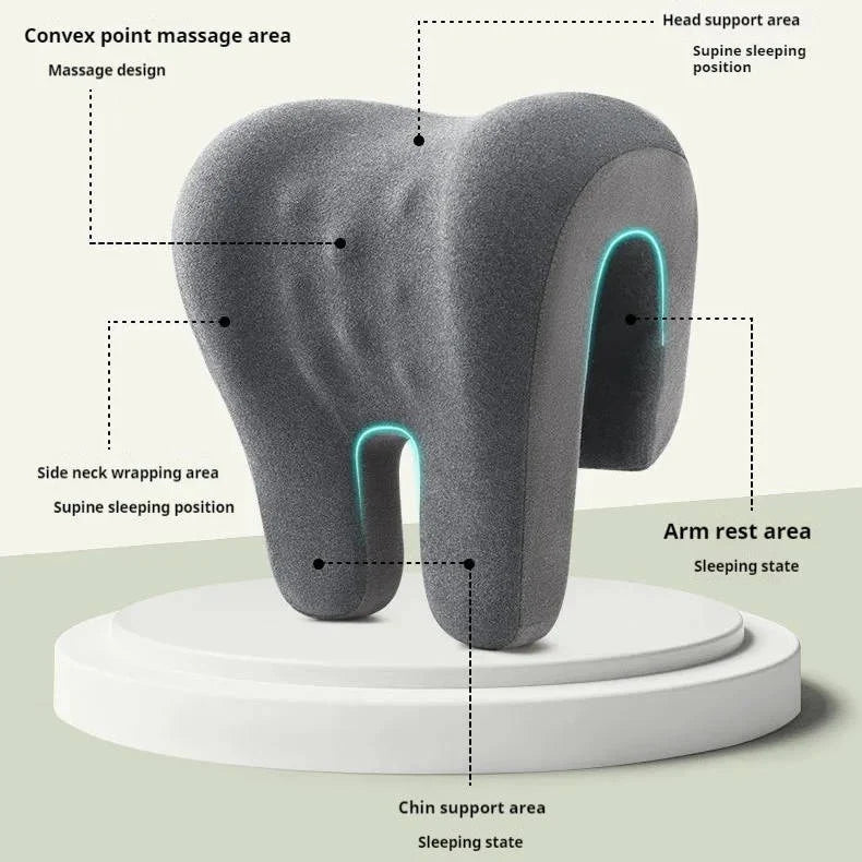 Office Chair Headrest Cushion Memory Foam & 8 Massage Points