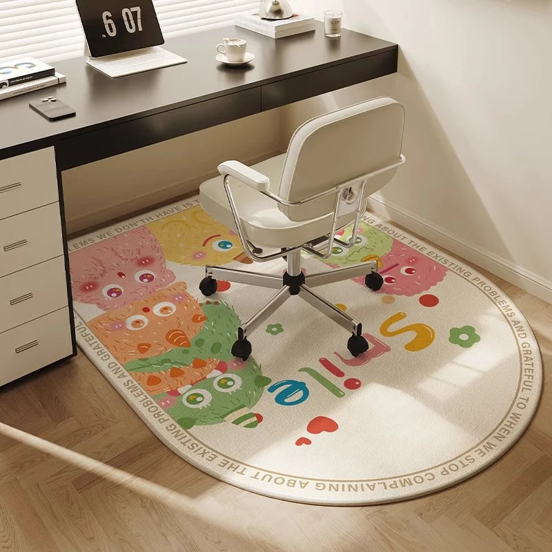 Office Floor Mat Ergonomic Non-Slip Soft Fabric