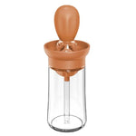 Oil Dispenser Bottle Glass Heat-Resistant Silicone Brush