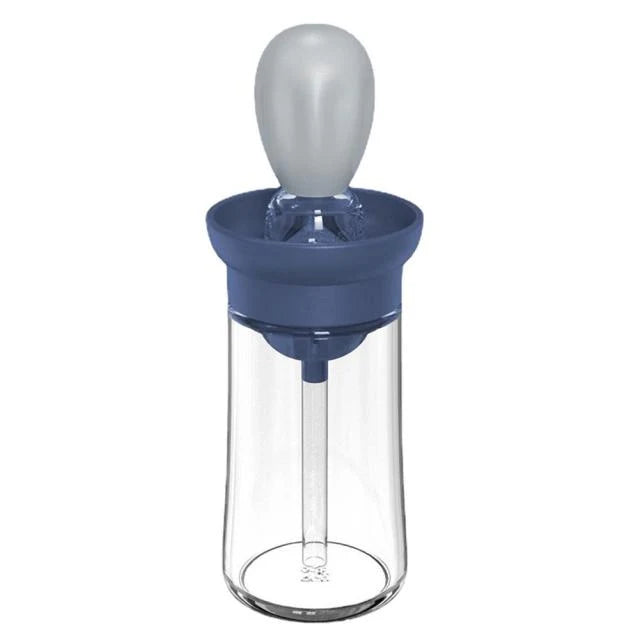 Oil Dispenser Bottle Glass Heat-Resistant Silicone Brush