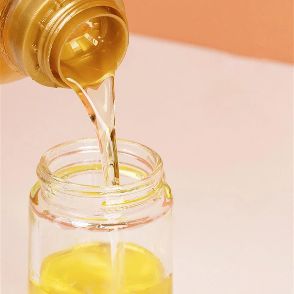 Oil Dispenser Bottle Glass Heat-Resistant Silicone Brush