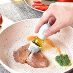 Oil Dispenser Bottle Glass Heat-Resistant Silicone Brush