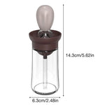 Oil Dispenser Bottle Glass Heat-Resistant Silicone Brush