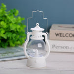 Oil Lamp Flameless LED Metal & Glass