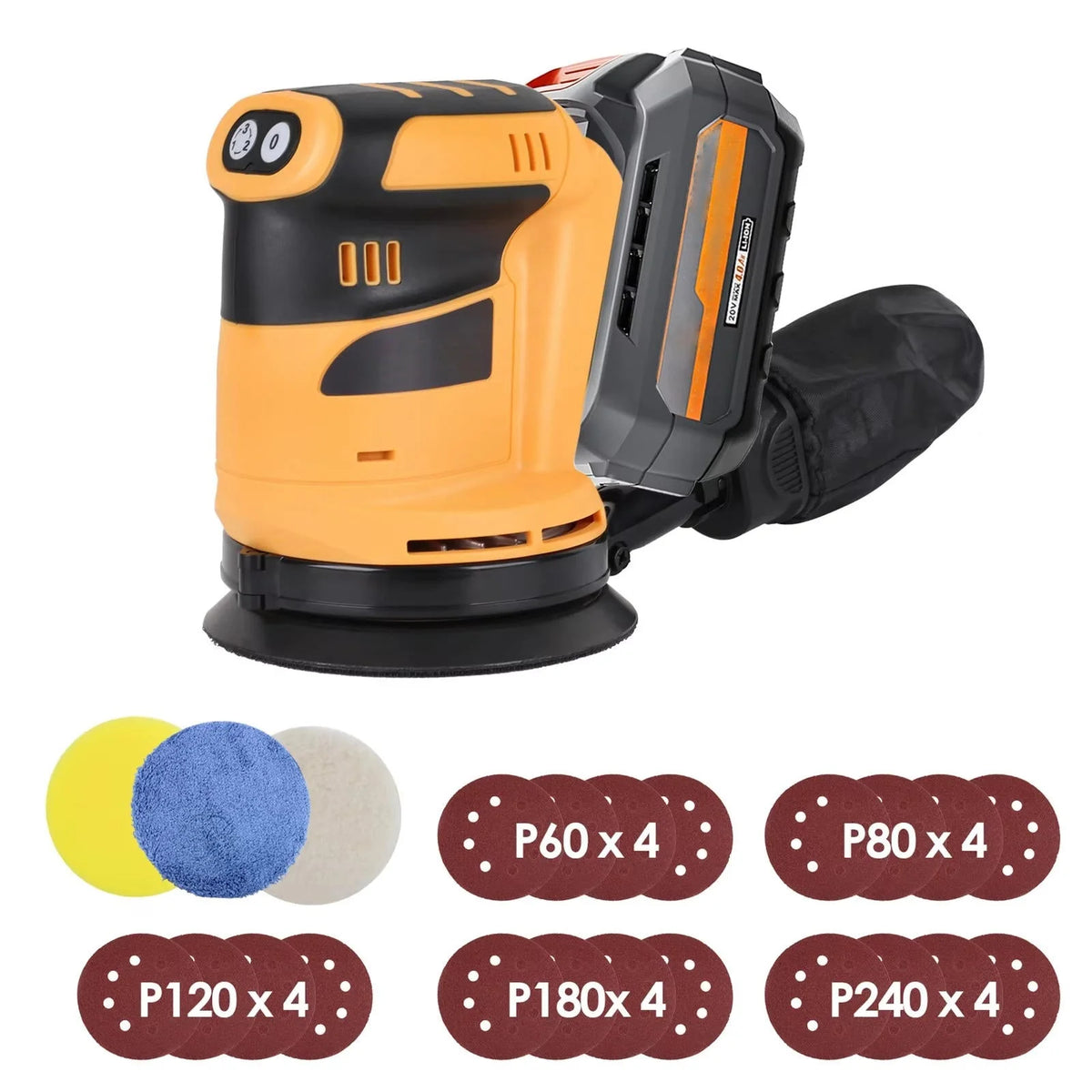 Orbital Sander 5-Inch Cordless Brushless Dust Collection