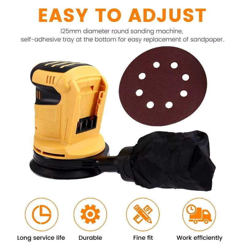 Orbital Sander 5-Inch Cordless Brushless Dust Collection