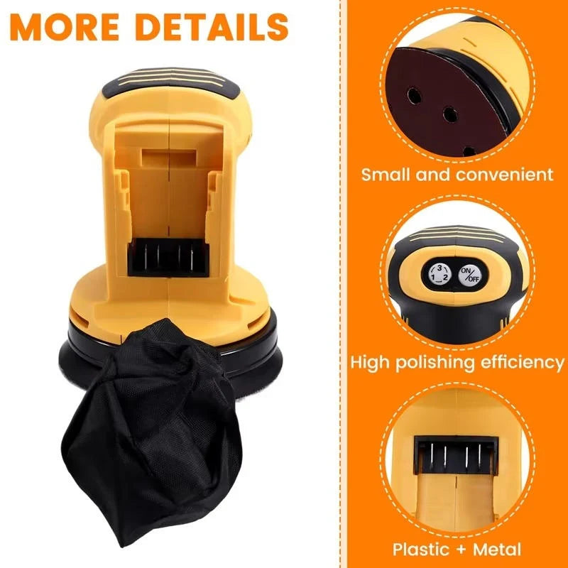 Orbital Sander 5-Inch Cordless Brushless Dust Collection