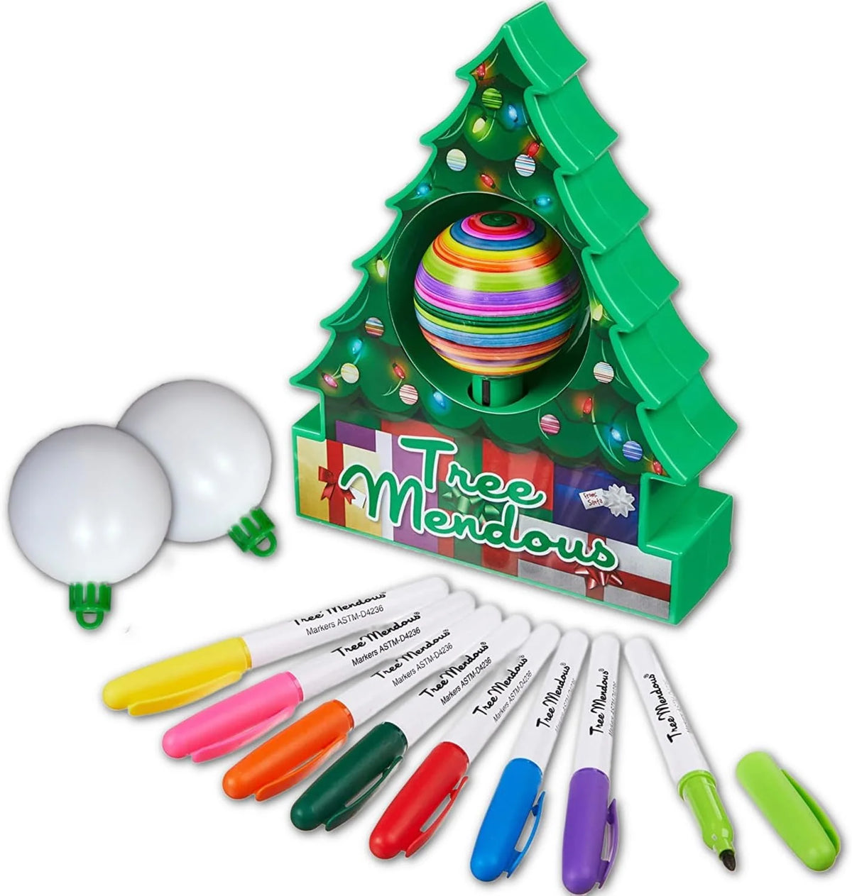 Ornament Decorating Kit Motorized Spinning Lights & Music