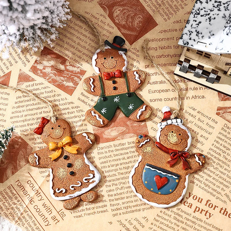 Ornament Gingerbread Handcrafted Easy To Hang