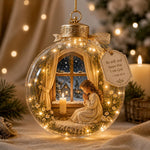 Ornament Lighted Christian Scripture Miniature Scene