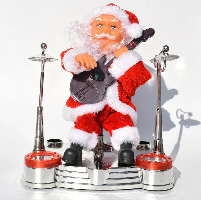 Ornament Parachuting Santa Fabric Canopy & Plush Trim