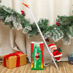 Ornament Parachuting Santa Fabric Canopy & Plush Trim