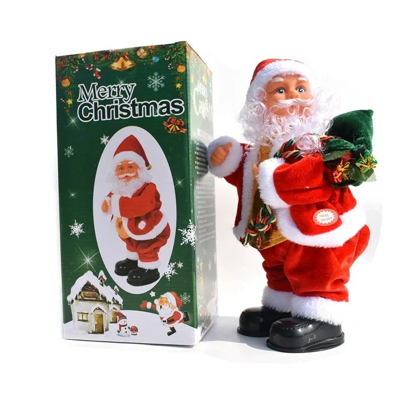 Ornament Parachuting Santa Fabric Canopy & Plush Trim