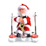 Ornament Parachuting Santa Fabric Canopy & Plush Trim