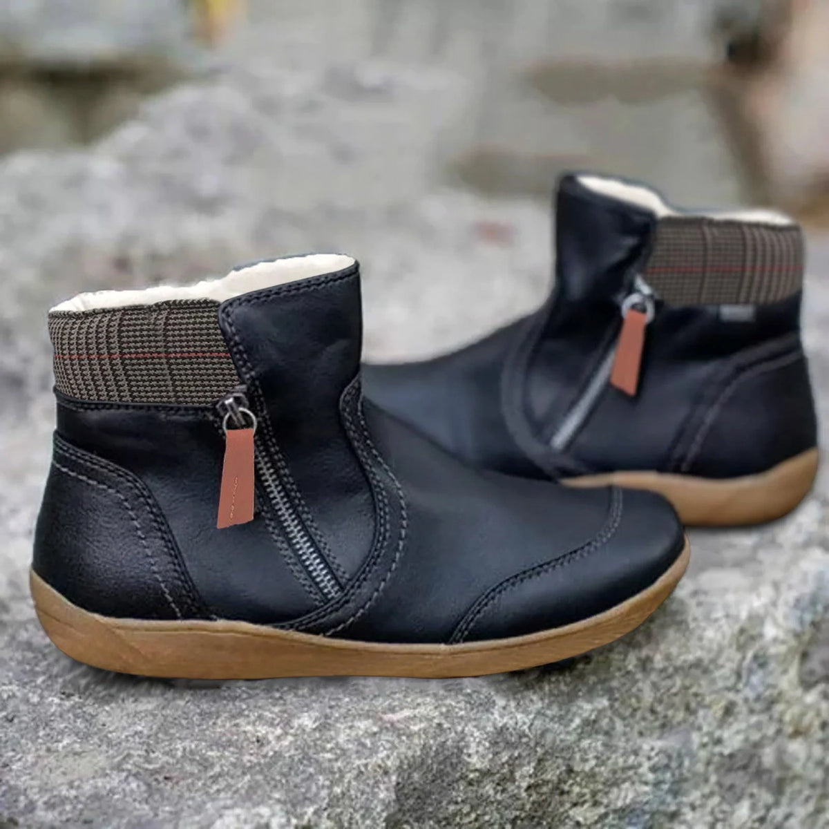 Orthopedic Boots Waterproof Leather Non-Slip Sole
