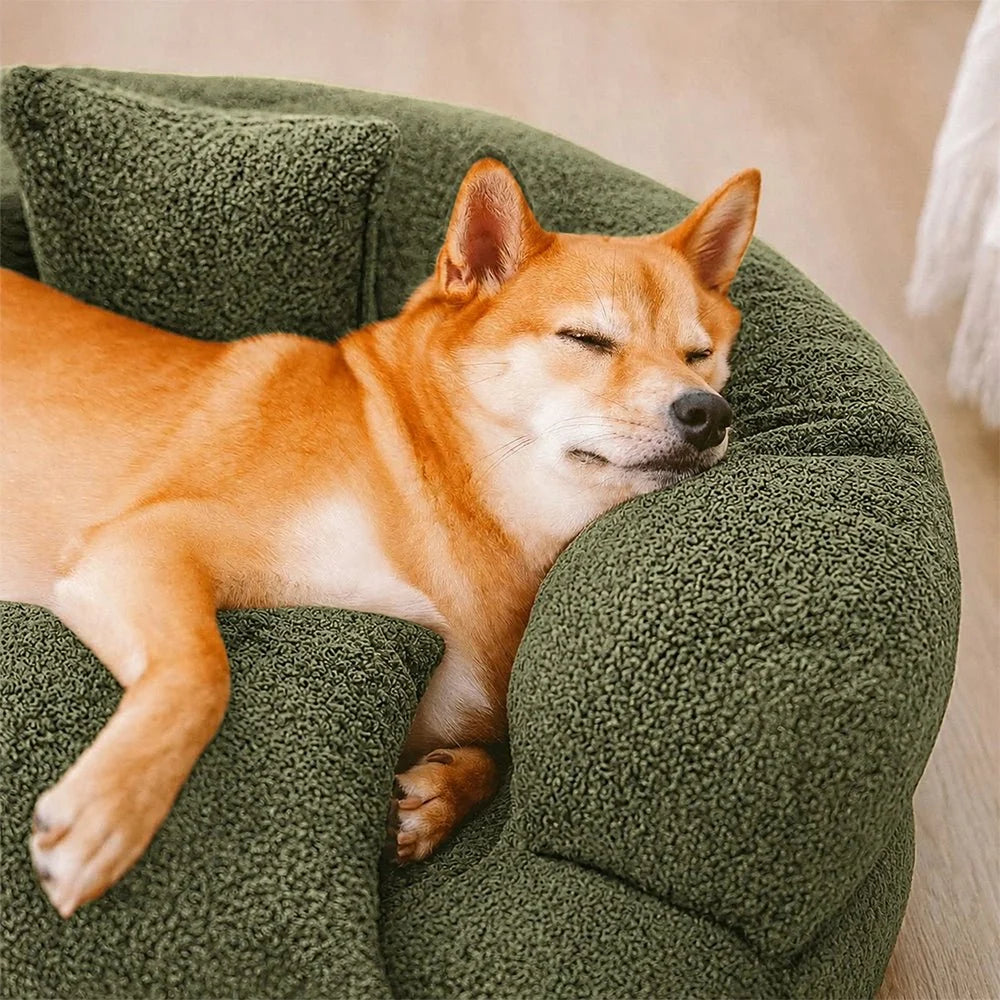 Orthopedic Dog Bed Dual-Density Cushioning Removable Washable Cover Non-Slip Base