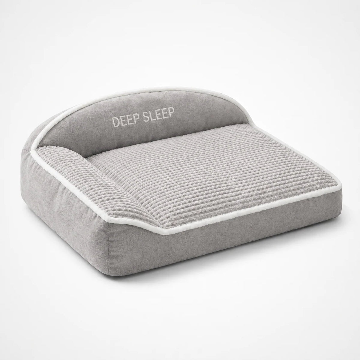 Orthopedic Dog Bed Memory Foam Raised Backrest Washable Cover