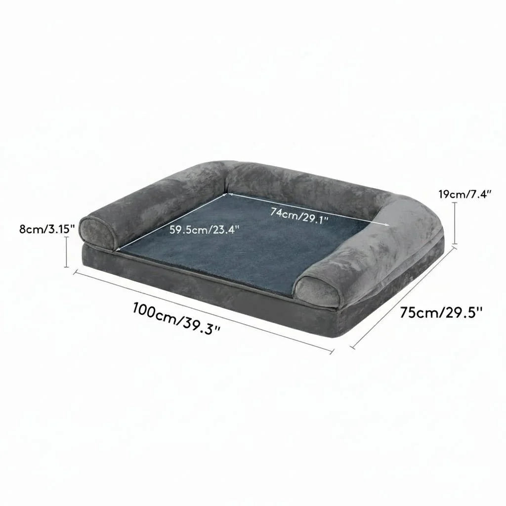 Orthopedic Dog Bed Memory Foam Waterproof Cover