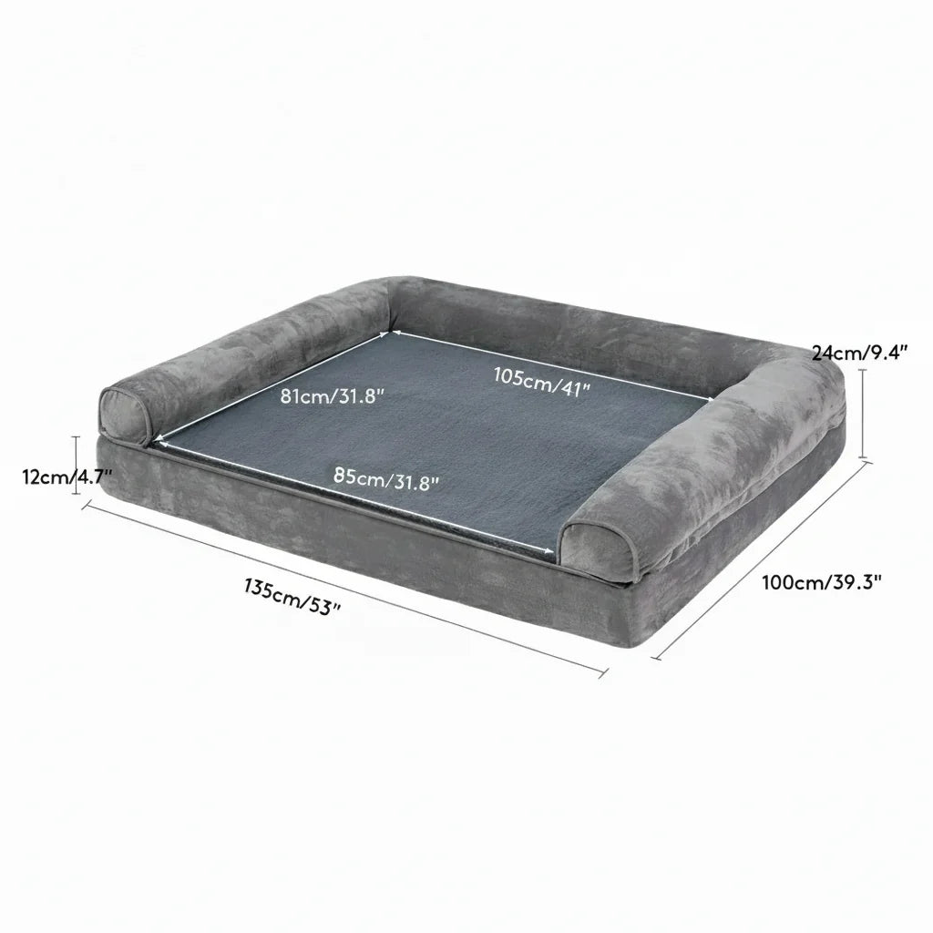 Orthopedic Dog Bed Memory Foam Waterproof Cover
