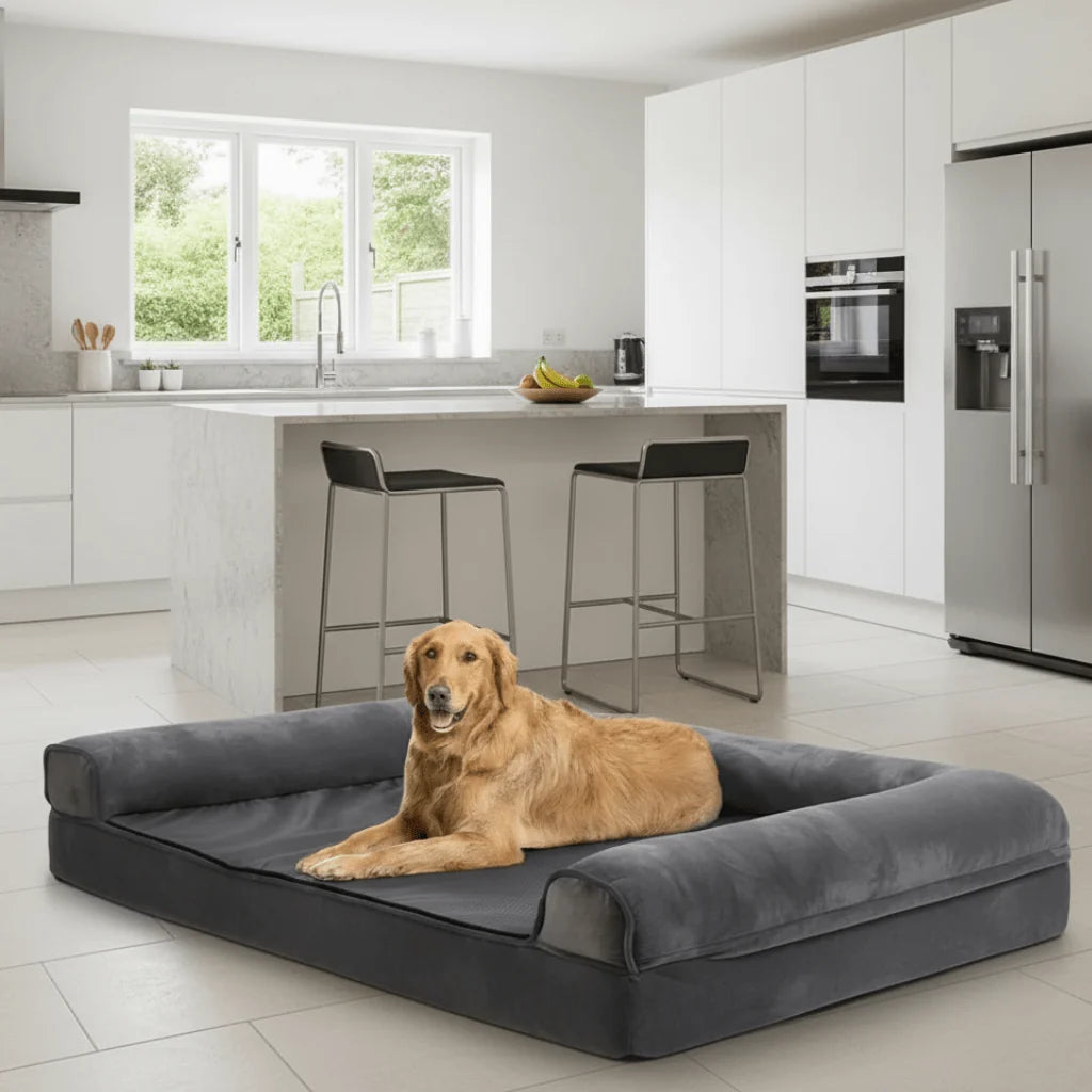 Orthopedic Dog Bed Memory Foam Waterproof Cover
