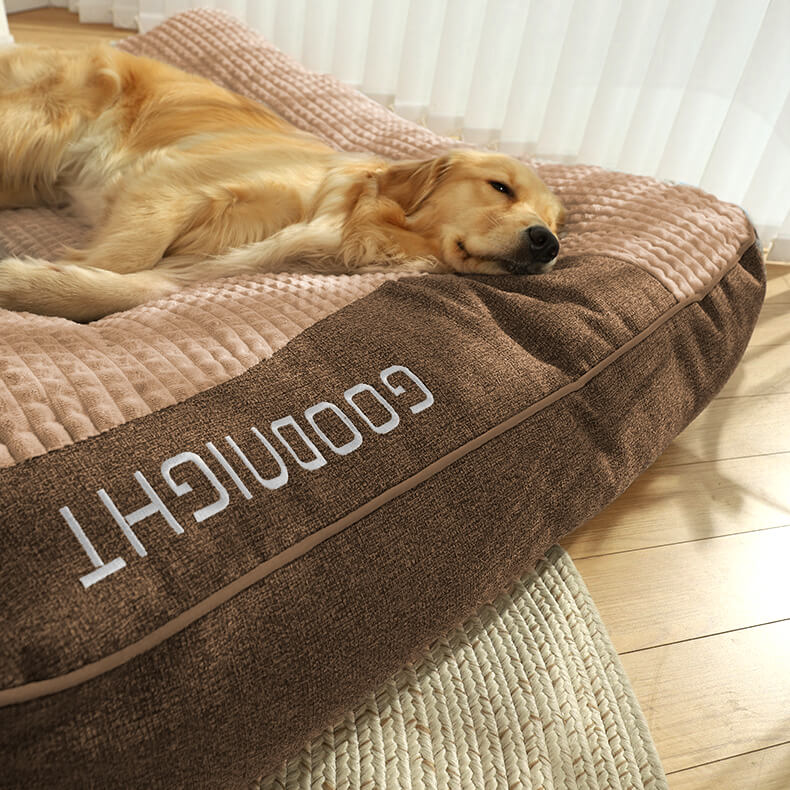 Orthopedic Dog Bed Raised Bolster Removable Machine-Washable Cover