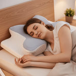 Orthopedic Pillow Contoured Memory Foam Breathable Washable Cover