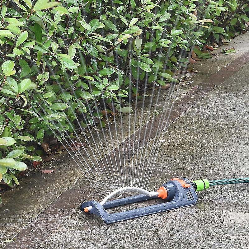 Oscillating Lawn Sprinkler 19 Nozzles Adjustable Spray Pattern
