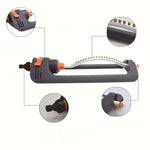 Oscillating Lawn Sprinkler 19 Nozzles Adjustable Spray Pattern