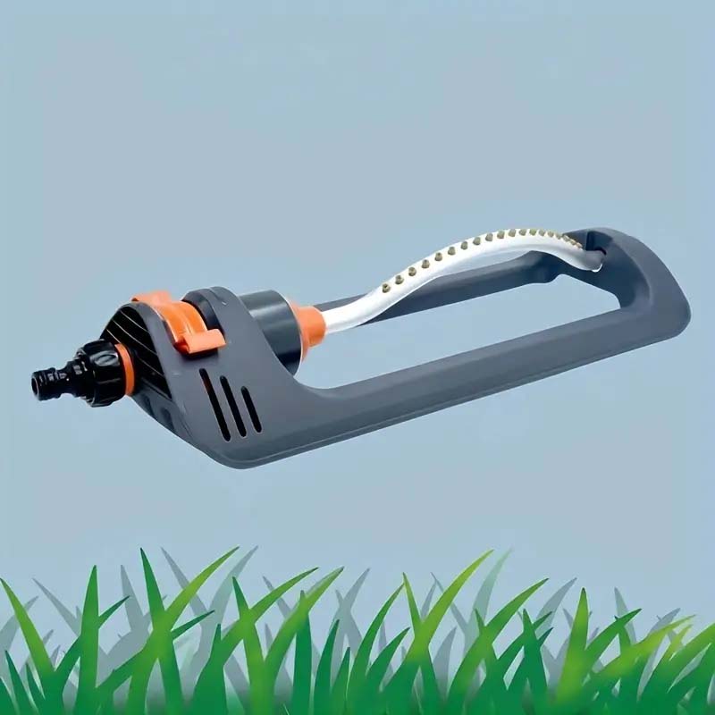 Oscillating Lawn Sprinkler 19 Nozzles Adjustable Spray Pattern