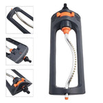 Oscillating Lawn Sprinkler 19 Nozzles Adjustable Spray Pattern