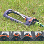 Oscillating Lawn Sprinkler 19 Nozzles Adjustable Spray Pattern
