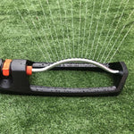 Oscillating Lawn Sprinkler 19 Nozzles Adjustable Spray Pattern
