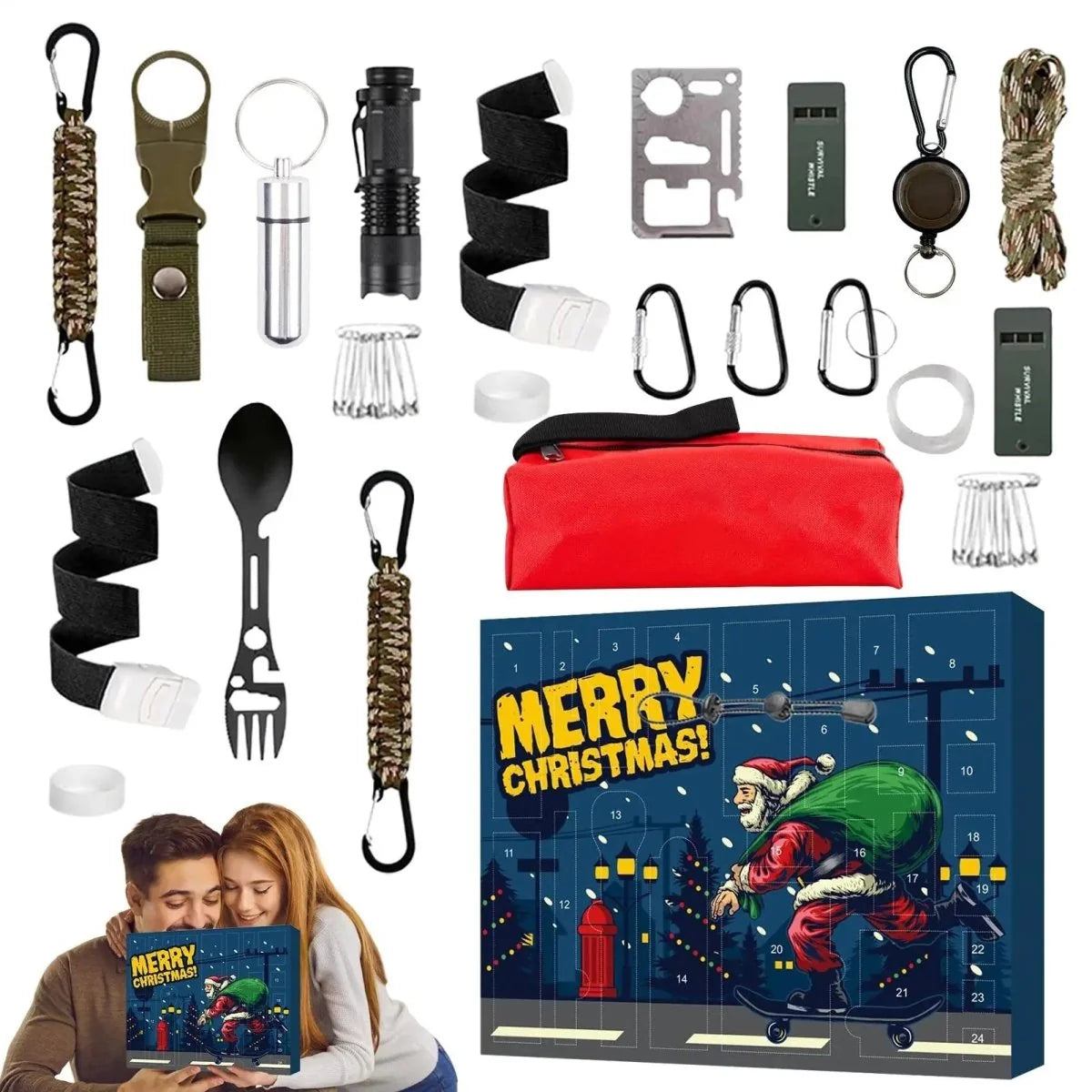 Outdoor Advent Calendar 24 Bushcraft Survival Tools
