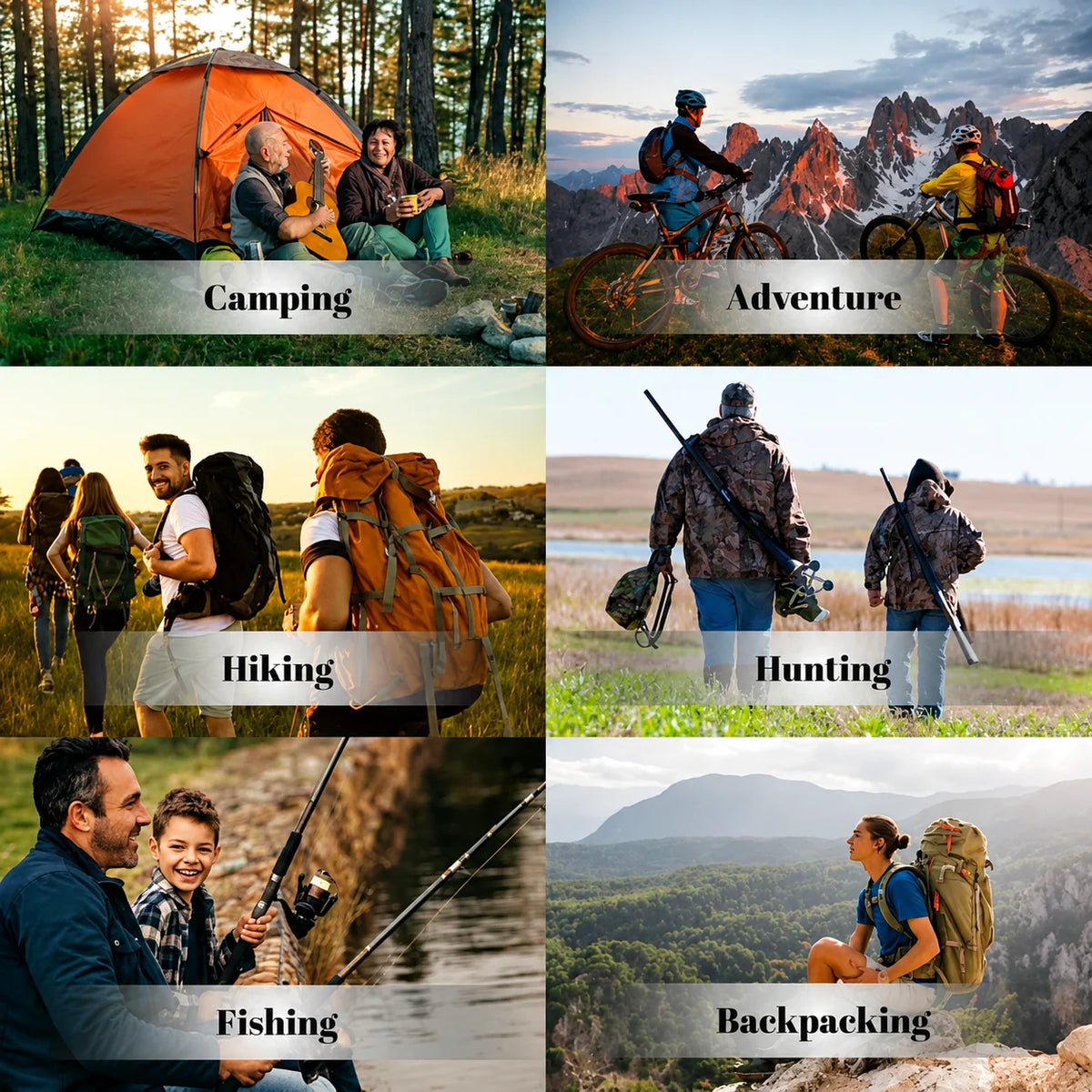 Outdoor Advent Calendar 24-Piece Camping & Hiking Gear Set