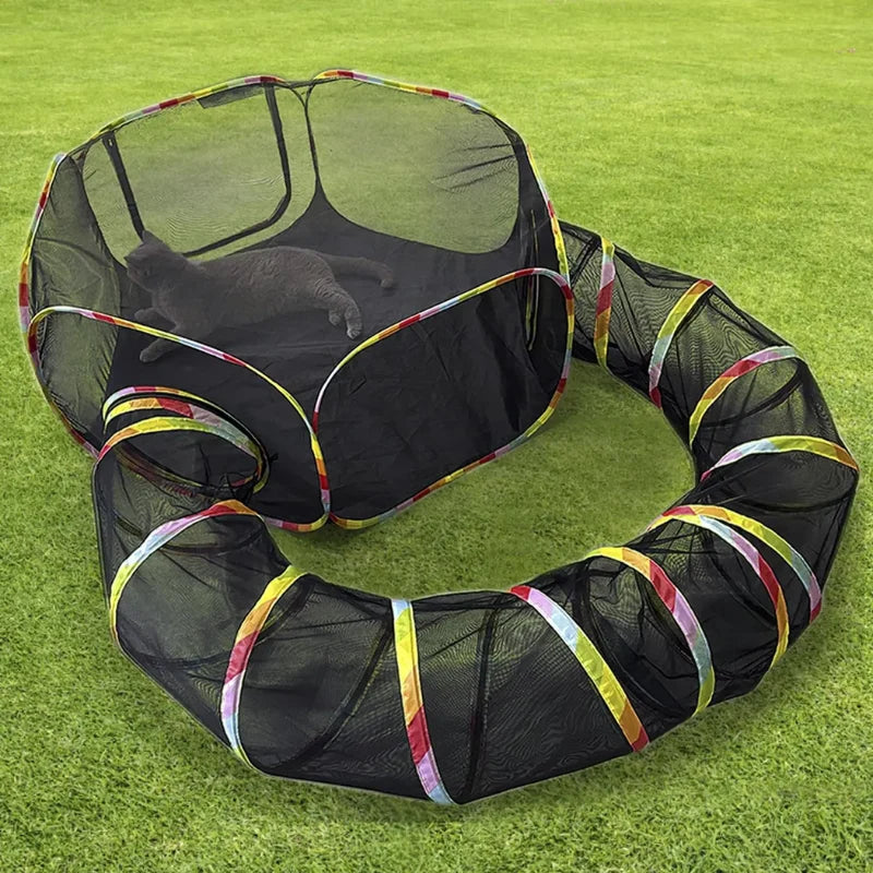 Outdoor Cat Playpen Pop-Up Breathable Mesh