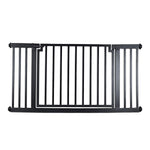 Outdoor Dog Gate Extra Wide Steel Walk-Through Door Pressure-Mounted, Weather-Resistant