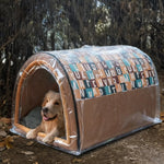 Outdoor Dog Shelter Waterproof Arched Roof Breathable Airflow