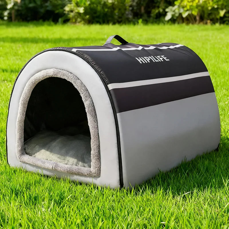 Outdoor Dog Shelter Waterproof Arched Roof Breathable Airflow