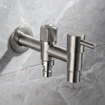 Outdoor Faucet 304 Stainless Steel Wall-Mounted Rust-Resistant