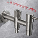 Outdoor Faucet 304 Stainless Steel Wall-Mounted Rust-Resistant
