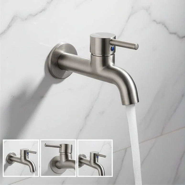 Outdoor Faucet 304 Stainless Steel Wall-Mounted Rust-Resistant