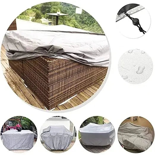 Outdoor Furniture Cover Waterproof & Tear-Resistant Adjustable Drawstring