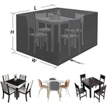 Outdoor Furniture Cover Waterproof & Tear-Resistant Adjustable Drawstring