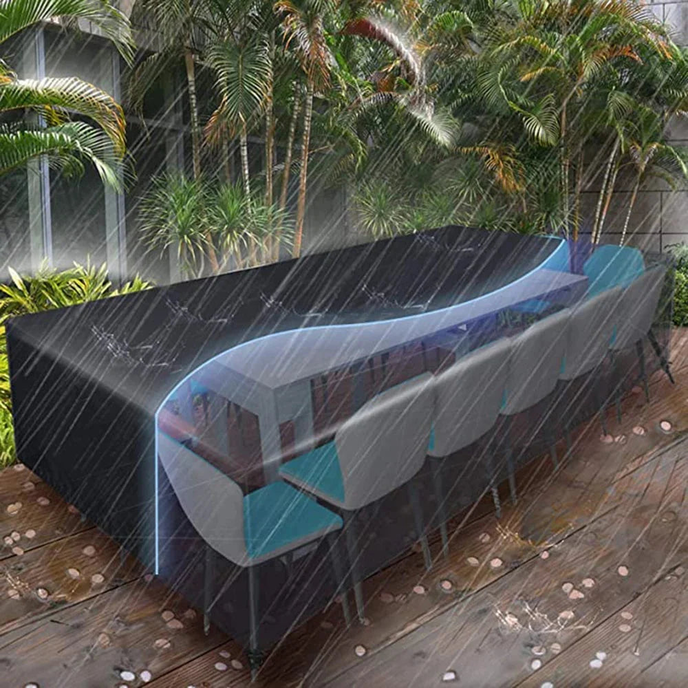 Outdoor Furniture Cover Waterproof & Tear-Resistant Adjustable Drawstring