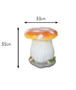 Outdoor Garden Table & Chair Set Mushroom-Inspired Weather-Resistant Plastic